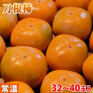 奈良県産　刀根柿　秀品　M〜2Lサイズ （32〜40玉入） （箱）