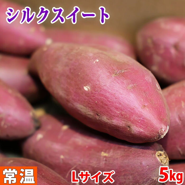 【送料無料】茨城県産(マルタケ)さつまいも シルクスイート A等級 Lサイズ 約5kg(13〜14本前後入)箱入り