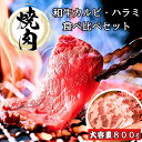 焼き肉セット 800g(和牛カルビ500g・ハラミ300g)約3-4人前 化粧箱入
