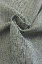 綿生地　網代織 品番、EK-1710/GR(604) 幅65cm （手紡ぎ、草木染の手織り布）コットンナチュラル素材です。ハンドメイドにどうぞ。