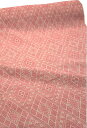 【ピンク色】紋織り　綿生地　品番　XAH-1/PKGY(607) 幅67cm以上 (草木染・手織りの布)ラオスの伝統柄　コットン【ウドムサイの布】