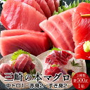 まぐろ 天然 本まぐろ 詰合せ 500g［中トロ1、赤身2、すき身2］刺身用 ねぎとろ 三浦三崎 マグロ 詰め合わせ 神奈川県産 通販 ご当地 お取り寄せ 産直 グルメ［ 母の日 ギフト プレゼント］