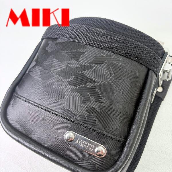 【MIKI 三貴 ミキ】 SPH CM2-Sタイプ 2段 腰袋 工具差し 本革 カモフラージュブラ...
