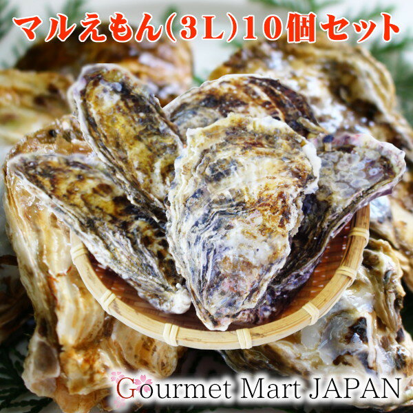 【スーパーセール期間中10％OFF対象商品】マルえもん[3Lサイズ]10個セット 北海道厚岸産 牡蠣 殻付き 牡蠣 生食 2024 お取り寄せグルメ ギフト プレゼント 父の日