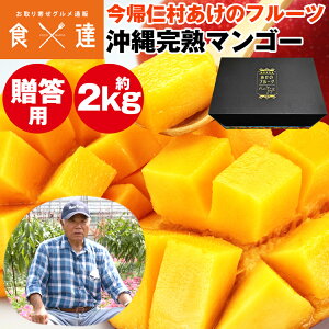 マンゴー 沖縄 完熟マンゴー 贈答用 2kg 4〜7玉 今帰仁村 ギフト あけのフルーツ アップルマンゴー アーウィン種 常温便 同梱不可 指定日不可