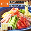 冷やし中華 6食 スープ付き 冷麺 中華麺 レモンスープ 送料無料 築地ばんや 贈答 メール便限定送料無料 ポスト投函 常温便 お取り寄せグルメ 食品 ギフト 202403ss