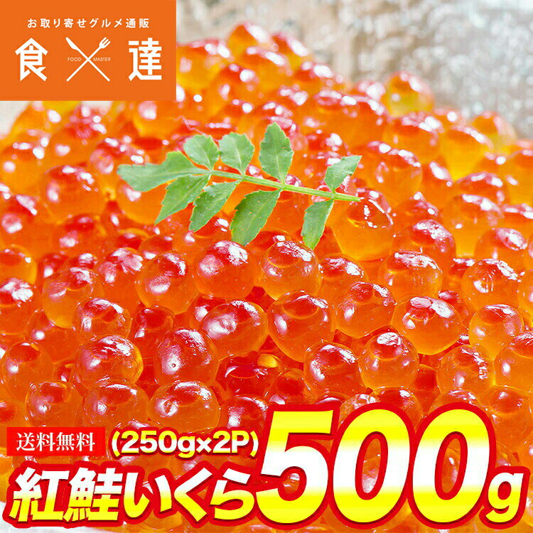 紅鮭いくら 醤油漬け 500g(250g×2P) イ
