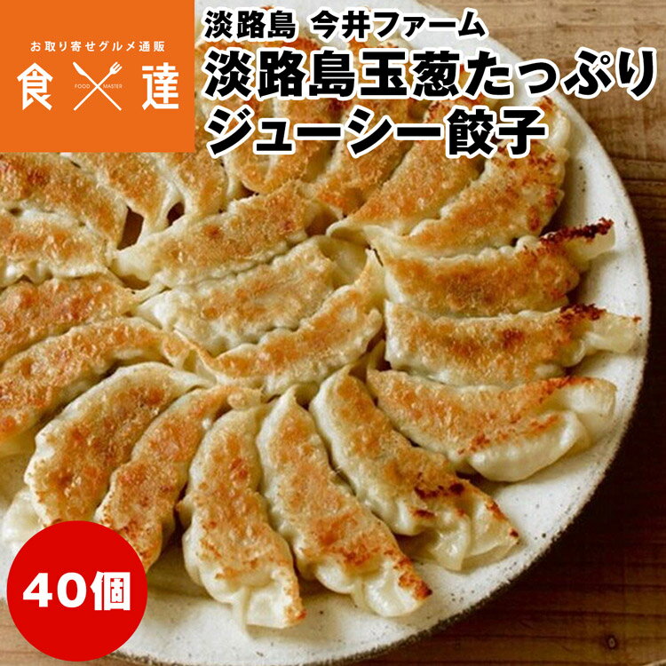 餃子 冷凍 40個 (20個入×2パック) 淡路島玉ねぎ 国産 今井ファーム 玉葱 たまねぎ 産直 産地直送 冷凍便 同梱不可 指定日不可