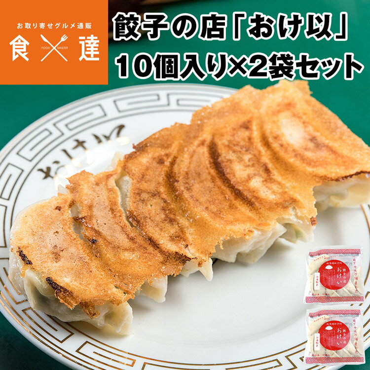 餃子の店おけ以冷凍餃子 20個 (10個入り×2袋 ) ミシュランガイド掲載店 テレビ 食べログ おけい 惣菜 産直 産地直送 冷凍便 同梱不可 指定日不可