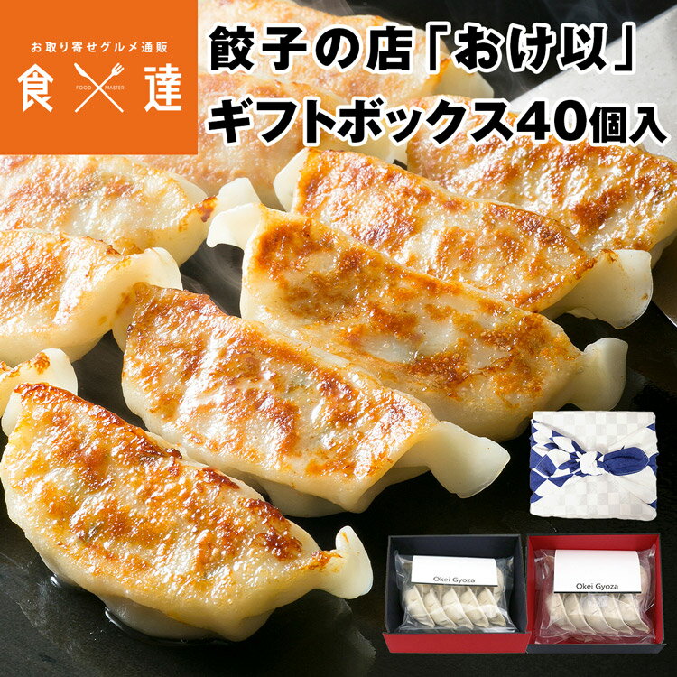 餃子の店おけ以冷凍餃子 青40個（10個×2袋×2箱） ギフト あやめ 青 ミシュラン掲載店 テレビ 食べログ おけい 惣菜 産直 産地直送 冷凍便 同梱不可 指定日不可