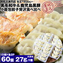 餃子 取り寄せ 小籠包餃子 食べ比べ 2種セット 黒毛和牛 鹿児島黒豚 27g 60個 (15個×各2P) 大きめ paou 包王 冷凍便 同梱不可 指定日不可 産直