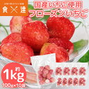 冷凍 いちご 1kg 国産 100g×10袋 イチゴ 苺 カットフルーツ 冷凍フルーツ