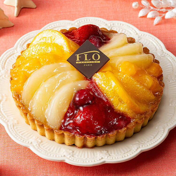 FLO PRESTIGE PARIS フルーツカスタードタルト 1個 クリスマスケーキ ケーキ 冷凍 5号 直径15cm shokutatsu-10002681 食の達人お取り寄せグルメ サンプル画像2