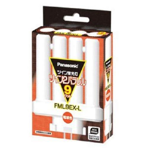 パナソニック ツイン蛍光灯 9形 電球色 4本平面ブリッジ FML9EXL
