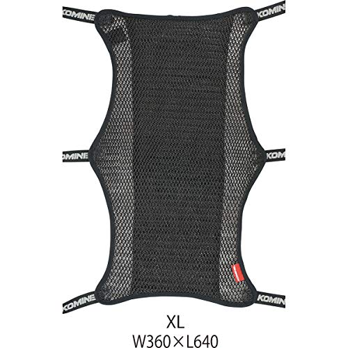 コミネ(KOMINE) バイク用 3Dメッシュシートカバー2Lアンチスリップ ブラック XL AK-109 891 メッシュ素材