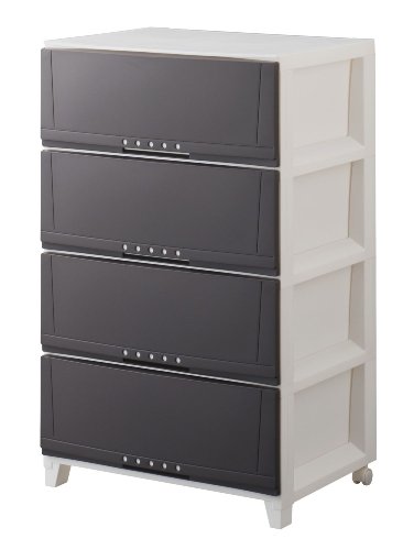 02_4段・02_ブラウン系 02_幅54cm 5404・・Color:02_ブラウン系Size:02_幅54cmStyle:02_4段・サイズ:幅54×奥行42×高さ88cm・重量:6.8kg・材質:本体/ポリプロピレン キャスター/ナイ...