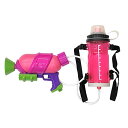 Splatoon タンク付きスプラシューター ネオンピンク タンク容量1500cc 水鉄砲 水ピストル ウォーターガン