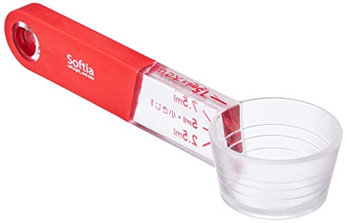 パール金属 Softia 置いて量れる 計量スプーン レッド C-3700