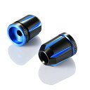 デイトナ(Daytona) PREMIUM ZONE(プレミアムゾーン) バイク用 バーエンド カワサキ(M8)用 スクラッチタイプ ブルー 9(2)