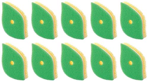 マーナ生活提案POCO葉っぱ型スポンジグリーン10個セット