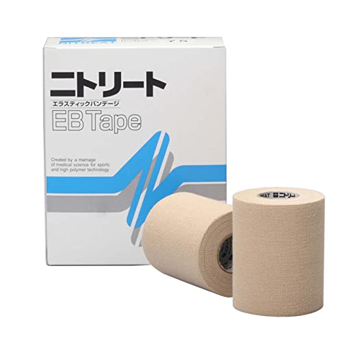 幅75mm×長さ4m(伸尺) [4巻入]・ベージュ 75mm×4m（伸尺） EB75・・Style:幅75mm×長さ4m(伸尺) [4巻入]・幅:75mm・長さ:4m(伸尺)・入数:4巻入・部位:足・腰用・基材:綿説明 JAAF日本陸上競技連盟オフィシャルテープ 高い伸縮率 ハードタイプの伸縮テープで、特徴的な編み方で強いサポート力を実現しました。 ※肌の弱い人、荒れ性の人は使用しないでください。本品の使用により、皮膚に異常があらわれた場合は使用を中止し、医師にご相談ください。また、傷などのある場所には使用しないでください