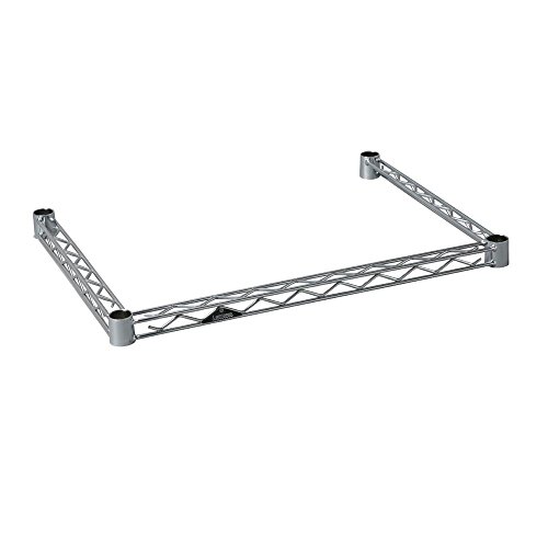 ドウシシャ ルミナス ラック スチールラック 補強パーツ コの字バー ワイヤーバー 幅61×奥行46cm 25KWB..