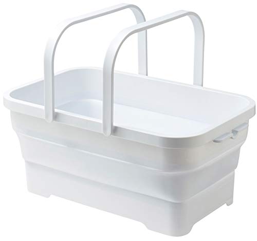 イセトウ(Isetou) ISETO (伊勢藤) バスケット ポリプロピレン ホワイト 約幅46.3×奥行29×高さ19.6cm ソフトバスケッ