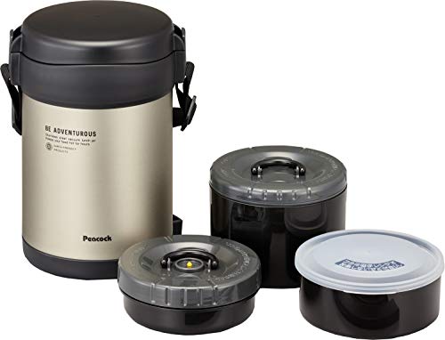 ピーコック ランチジャー 保温 マットクリア 1.8L ステンレス ARL-18 MC