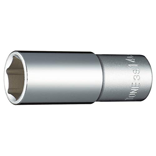 Rakuten - トネ(TONE) ディープソケット(6角) 3S-14L 差込角9.5mm(3/8) 二面幅14mm