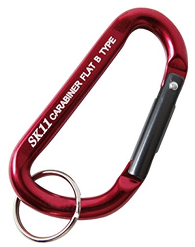 SK11(エスケー11) アルミカラビナ B レッド 6×60mm SAC 660B
