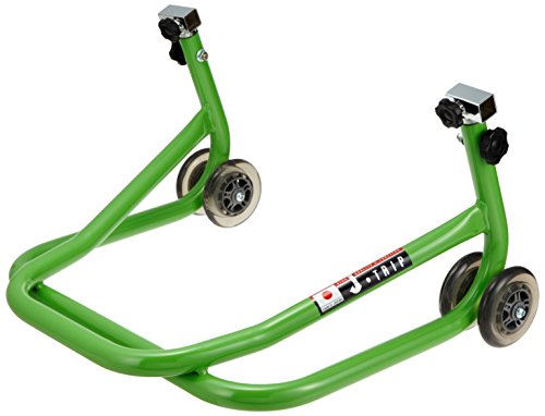 ジェイトリップ(J-TRIP) バイクスタンド ワイドショートローラースタンド(受け金具別) ライムグリーン JT-125LGP メンテナンスス