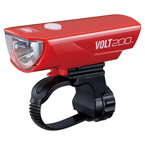 キャットアイ(CAT EYE) LEDヘッドライト [VOLT200] USB充電 レッド HL-EL151RC 自転車