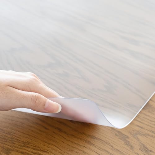 プラス サイズ 多数な デスクマット 斜めカット マウス対応 両面転写軽減 600×450mm 41-046