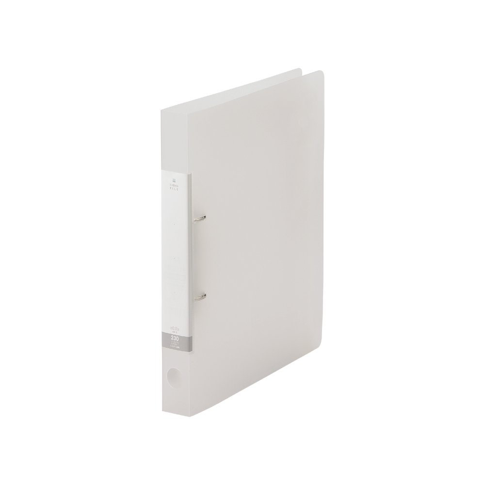 リヒトラブ リングファイル 2穴 D型 A4 クリヤー G2220-1
