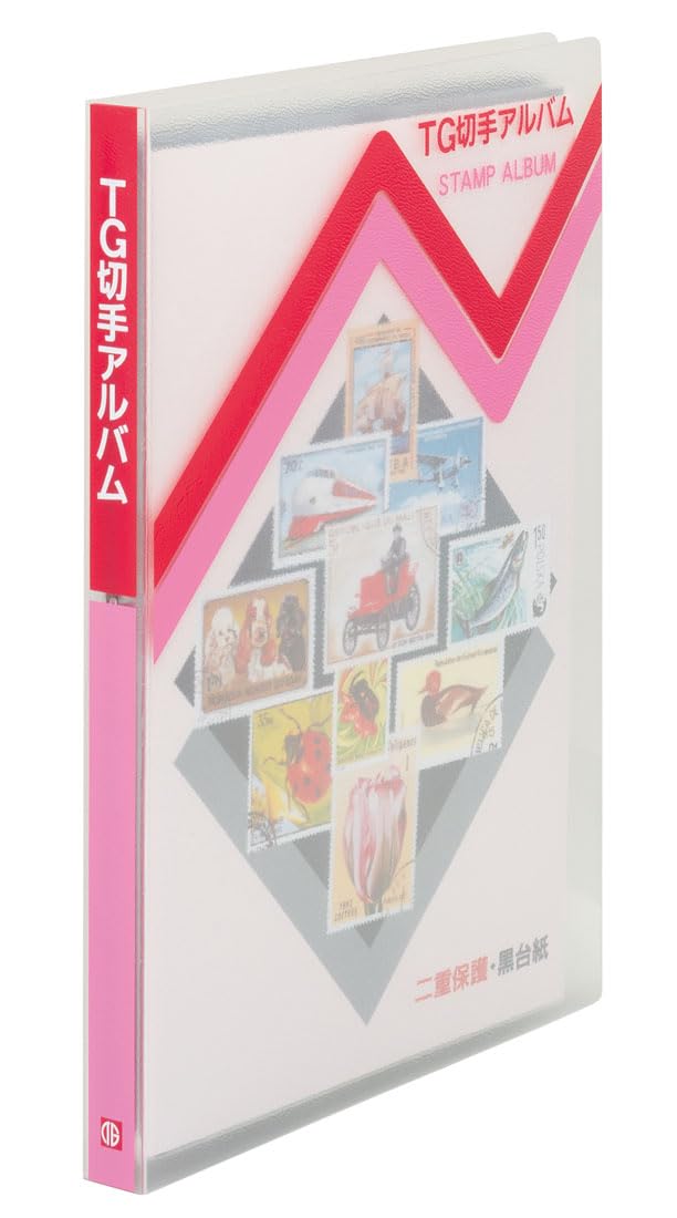 テージー 切手アルバム A5 台紙6枚 SB-21-04 赤