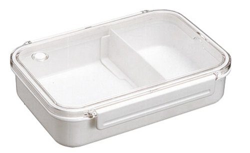 アスベル お弁当箱 ビーブ 1段 仕切り ホワイト 810 OA-830