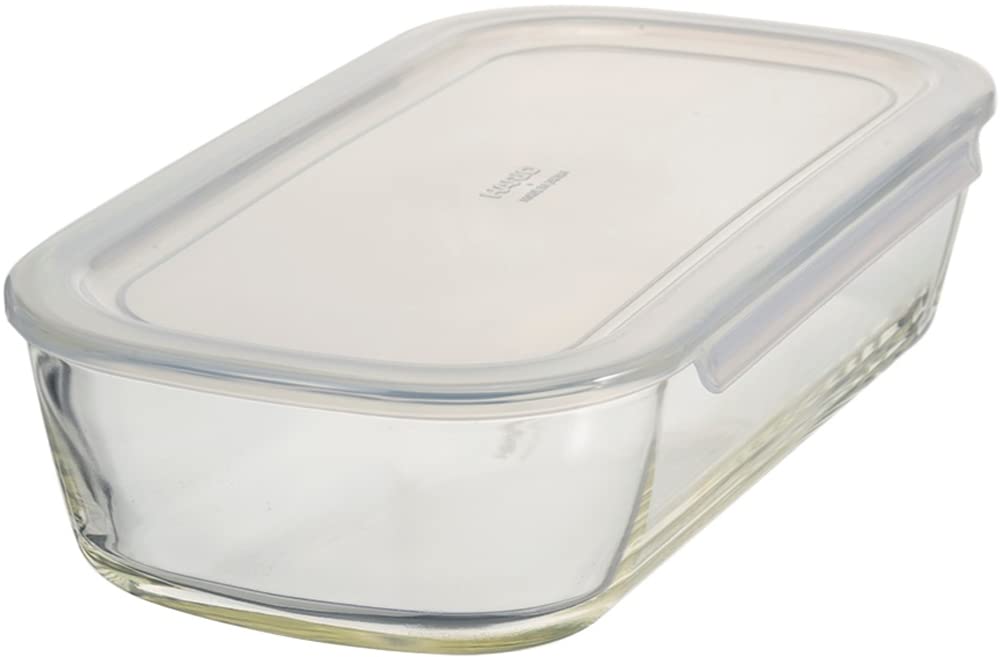 HARIO(ハリオ) 日本製 耐熱ガラス製 保存容器 角 1400 BUONO kitchen KSTL-140-TW クリア