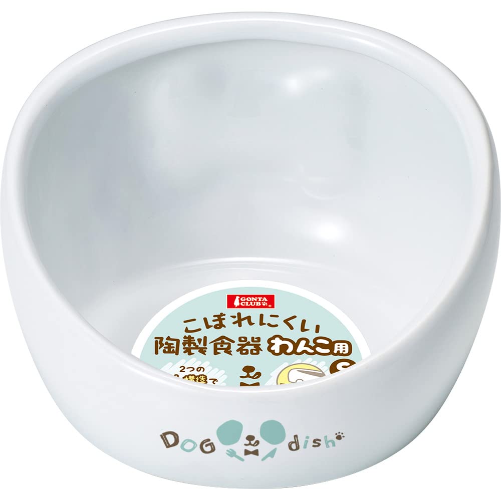 マルカン GONTA CLUB こぼれにくい陶製食器 わんこ用 S