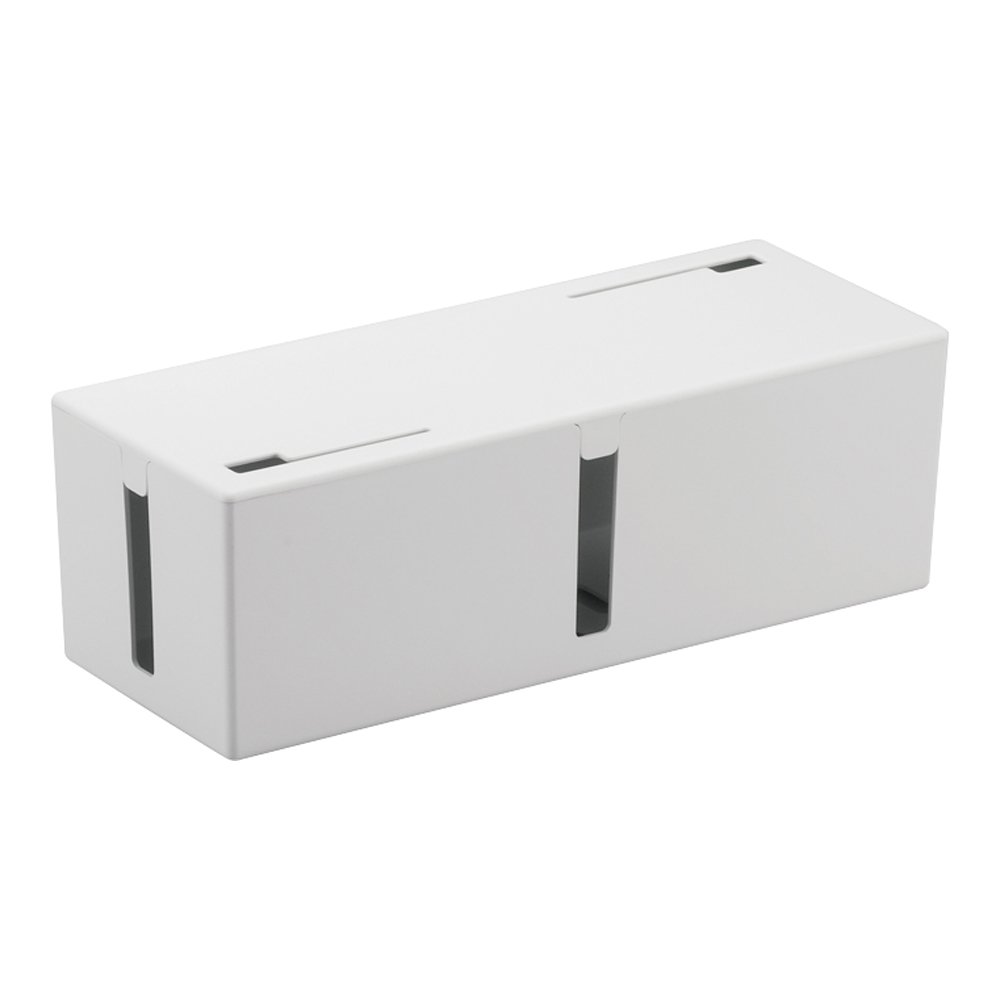 Rakuten - バッファロー BUFFALO ケーブルボックス 電源タップ&ケーブル収容 Lサイズ ホワイト BSTB01LWH