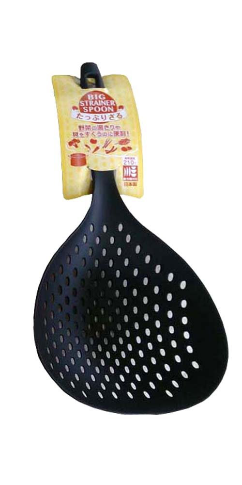 BIG STRAINER SPOON たっぷりざる ブラック
