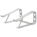 オーム電機 ノートPCスタンド ノートパソコンスタンド OA-S03-S 01-0048 OHM シルバー(3)