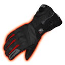 コミネ(KOMINE) バイク用 エレクトリックヒートグローブ-カシウス ブラック/レッド M GK-804 1009 秋冬春向け 防水 カーボ