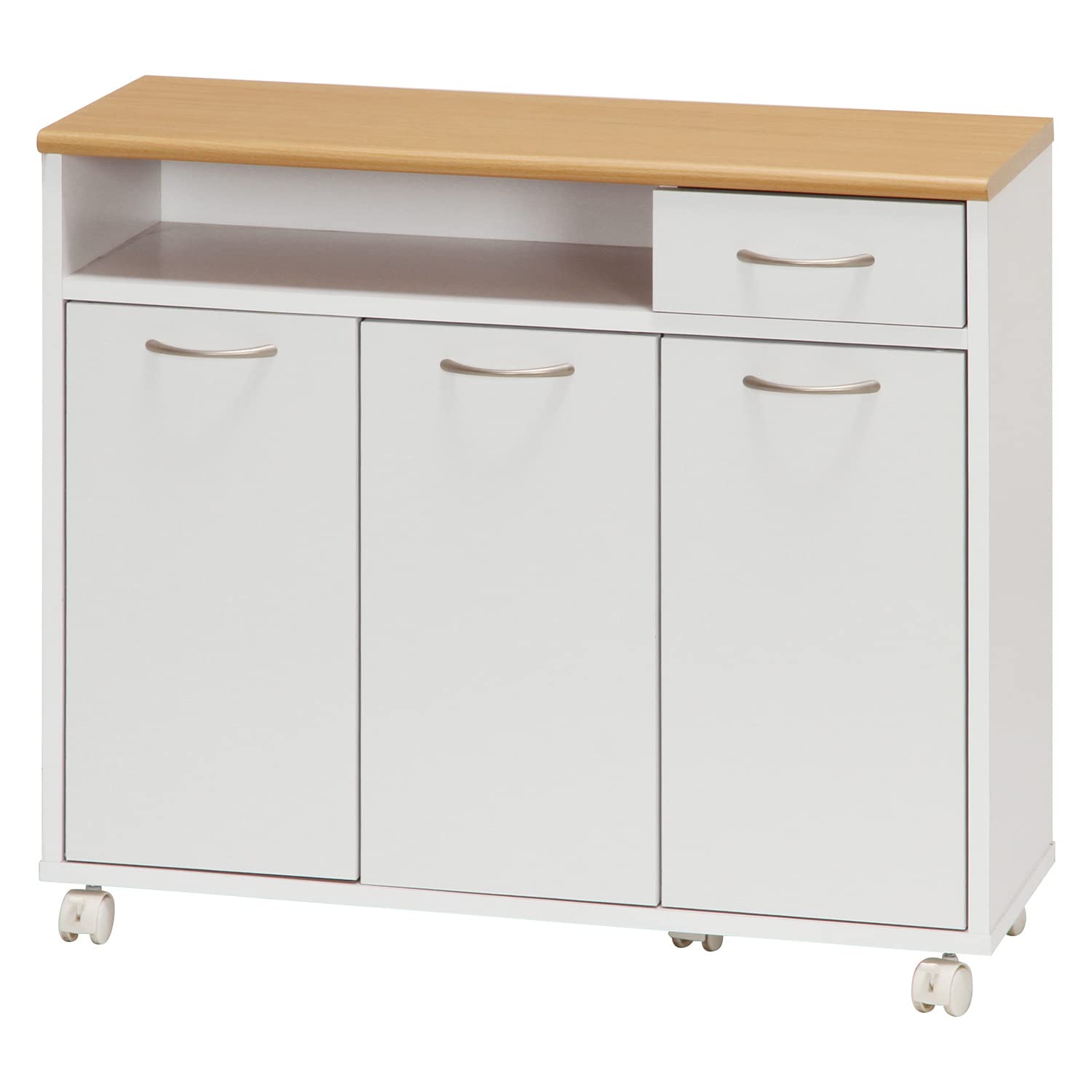 不二貿易(Fujiboeki) キッチンカウンター キッチン収納 幅80×奥行29×高さ70cm ホワ...