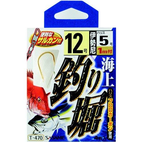 ささめ針(SASAME) 海上釣り堀(伊勢尼) 金 鈎12/ハリス5 T-470