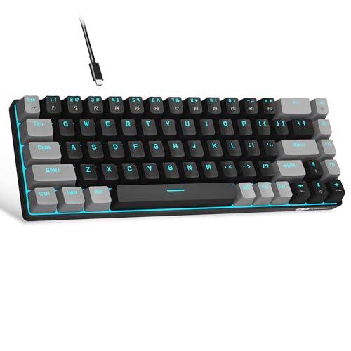 MageGee ポータブル 60% メカニカル ゲーム用キーボード MK-Box LED バックライト コンパクト 68キー ミニ 有線 オフィ MageGee ポータブル 60% メカニカル ゲーム用キーボード MK-Box LED バックライト コンパクト 68キー ミニ 有線 オフィ