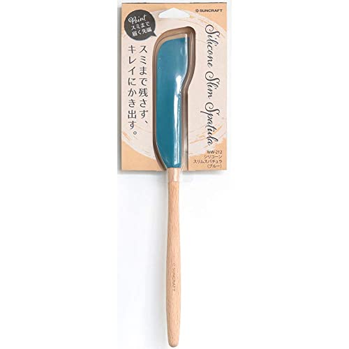 Rakuten - サンクラフト スパチュラ スリム シリコン ブルー 働く女性のキッチングッズ WW-212 2.7x1.2x25.1cm