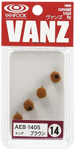 VANFOOK(ヴァンフック) エリアフライ AEB-1405 エッグボール #14 ブラウン&ブラウンブラック