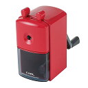 【LDK A評価 手動鉛筆削りランキング】カール事務器(CARL) 手動鉛筆削器 折れ芯詰まり除去機能付き レッド 日本メーカー CMS-300