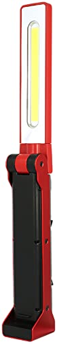 650ルーメン/充電式 GZ-223レッド/幅38×奥行45.5×高さ325mm/GZ-223・Style:650ルーメン/充電式 GZ-223・パッケージ個数:1・サイズ:約幅38×奥行45.5×高さ325mm、本体重量:約280g・セット内容・付属品:本体、マイクロUSBケーブル(50cm)、専用ACアダプター、専用充電池(内蔵)・明るさ:High/650ルーメン、Eco/250ルーメン、Top/50ルーメン、使用電池:専用充電池(Li-ion)・実用点灯:High/3時間、Eco/9時間、Top/18時間・機能:2m落下耐久、耐塵・防滴仕様(IP64準拠)、最大照射距離:約32m(Highモード)折りたたみ可能な広範囲照射ワークライト 【COB LED】 多数のLEDチップを密集して基板に直接実装した光源。多灯式に比べ多重影ができにくく、照射範囲も広い特長を持つ 【トップライト】 ハンディトーチとしても使用可能 【バッテリーインジケーター/チャージングインジケーター】 充電状態と電池残量の目安を表示 USB充電式 底面マグネット 360度可動薄型ヘッドで折り畳み可能 ダブル背面フック 2軸可動式薄型ヘッド メイン2段階調光機能 バックプッシュスイッチ ANSI規格準拠