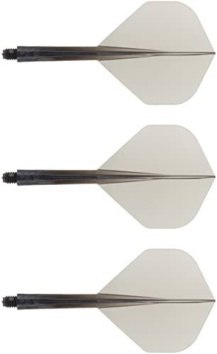 ダーツフライト【コンドル】スタンダード ミディアム クリアブラック